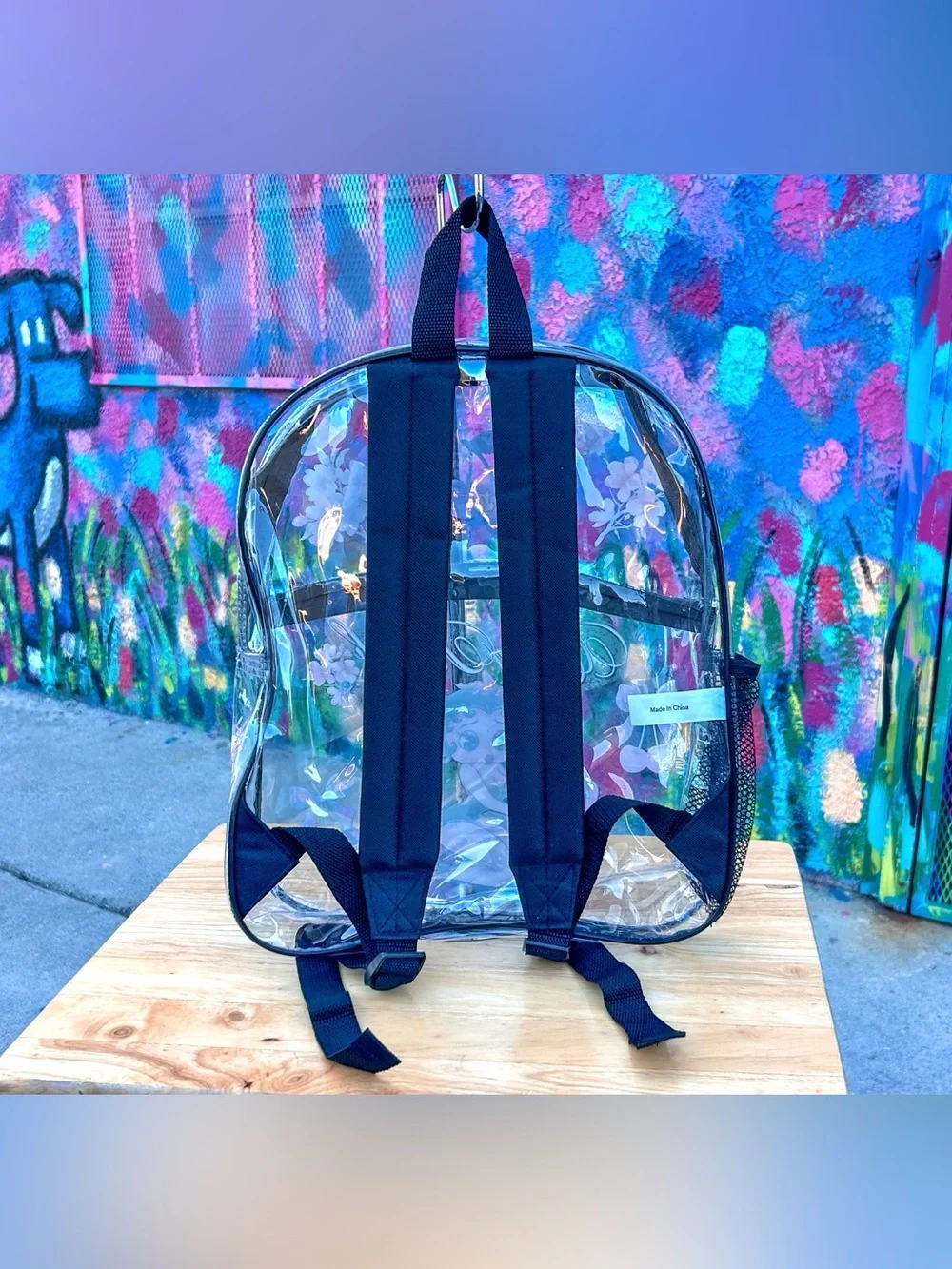 ‘CHERRY BOMB V2’ Clear Backpack 15”